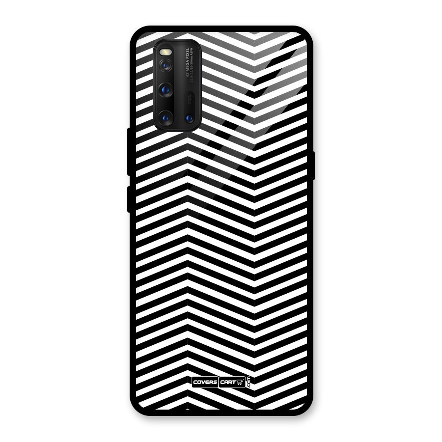 Classy Zig Zag Glass Back Case for Vivo iQOO 3
