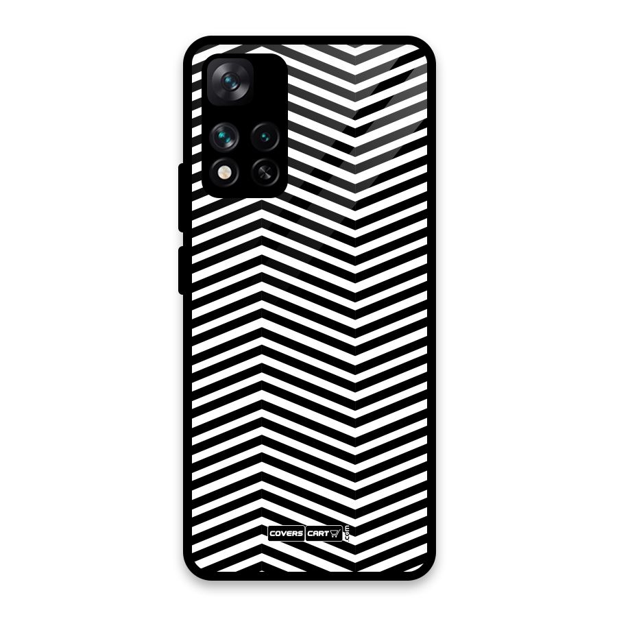 Classy Zig Zag Glass Back Case for Xiaomi 11i HyperCharge 5G