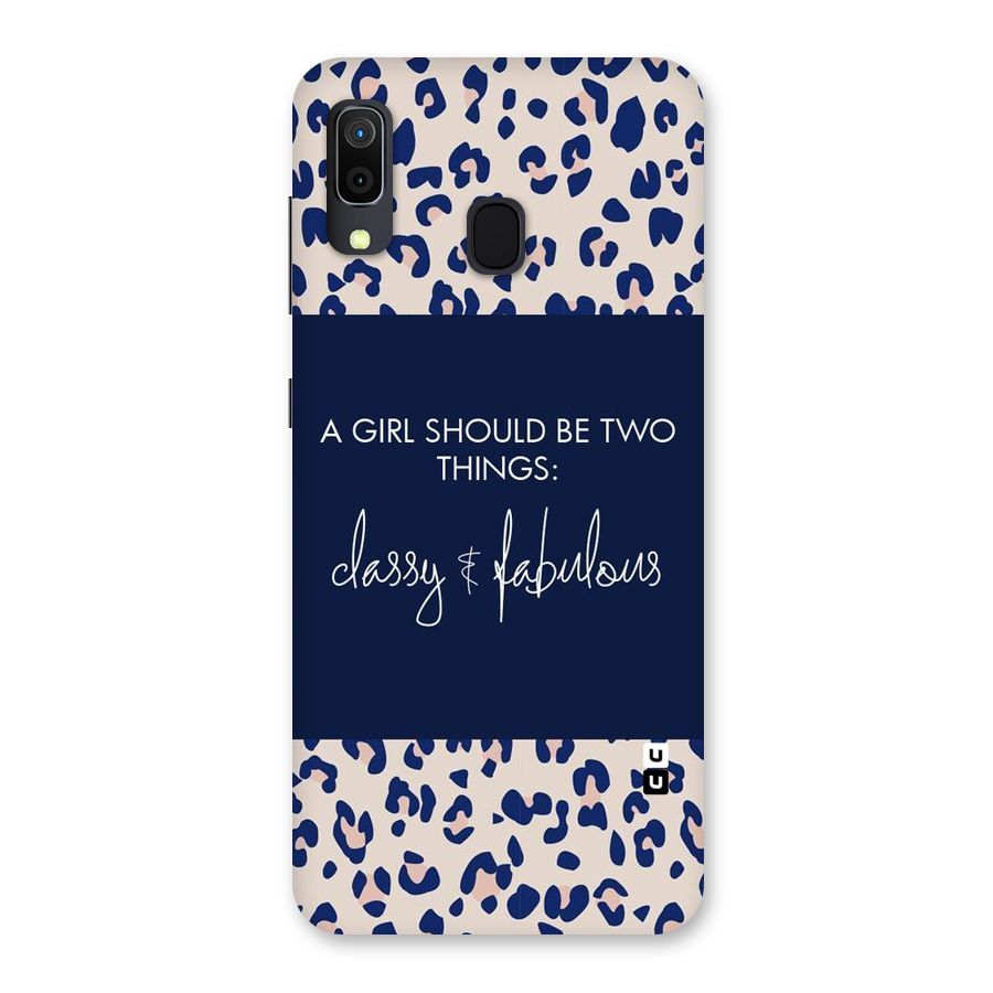 Classy and Fabulous Back Case for Galaxy A20