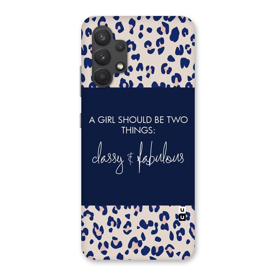 Classy and Fabulous Back Case for Galaxy A32