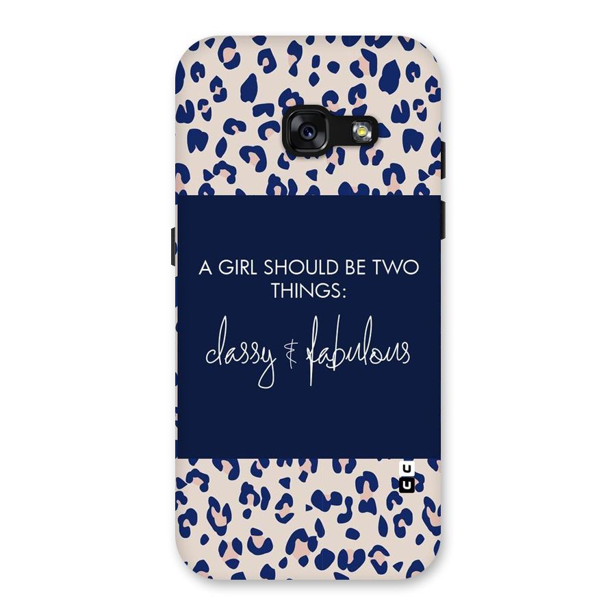 Classy and Fabulous Back Case for Galaxy A3 (2017)