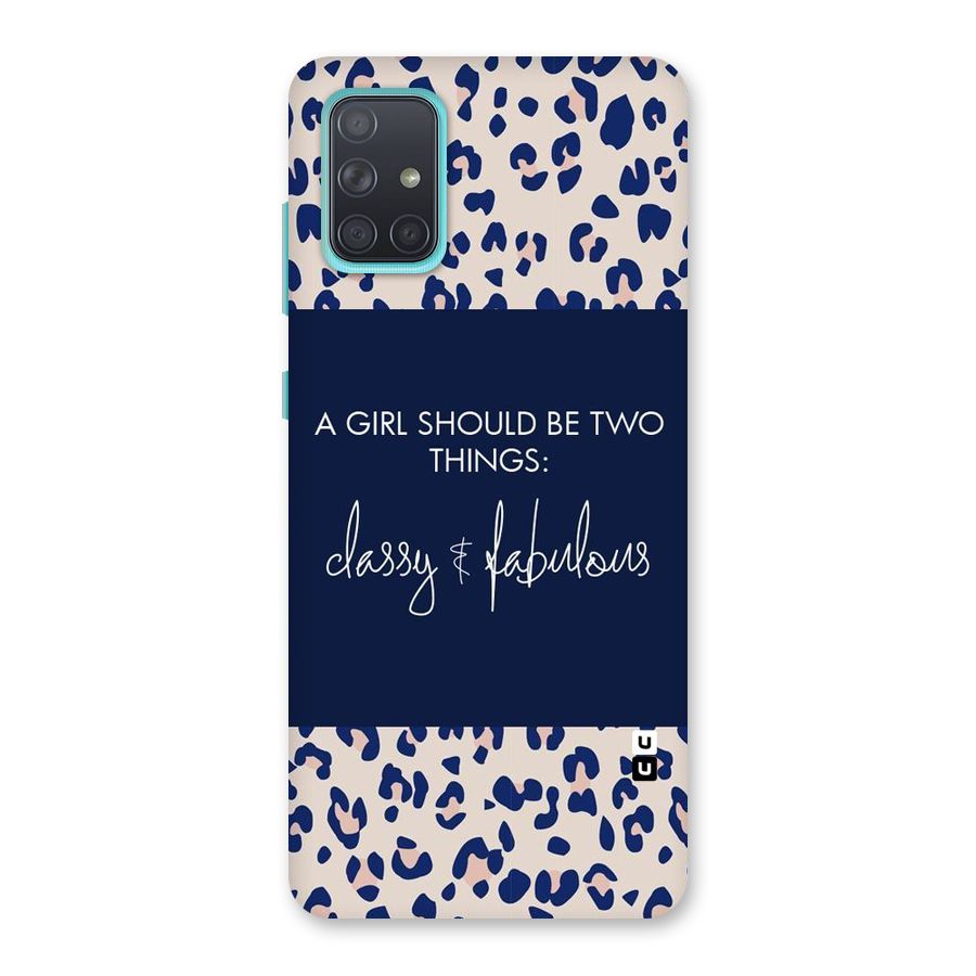 Classy and Fabulous Back Case for Galaxy A71