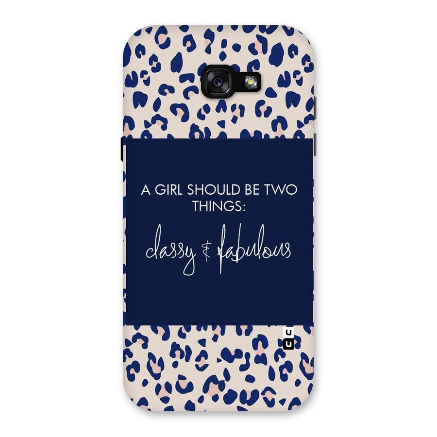 Classy and Fabulous Back Case for Galaxy A7 (2017)