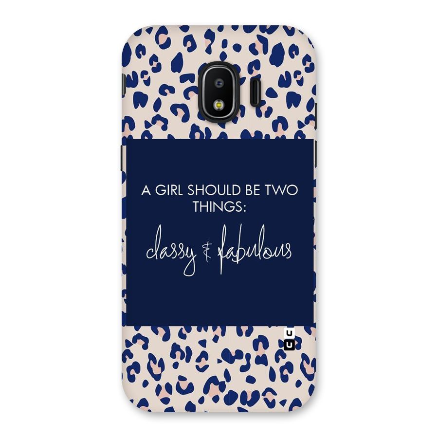 Classy and Fabulous Back Case for Galaxy J2 Pro 2018