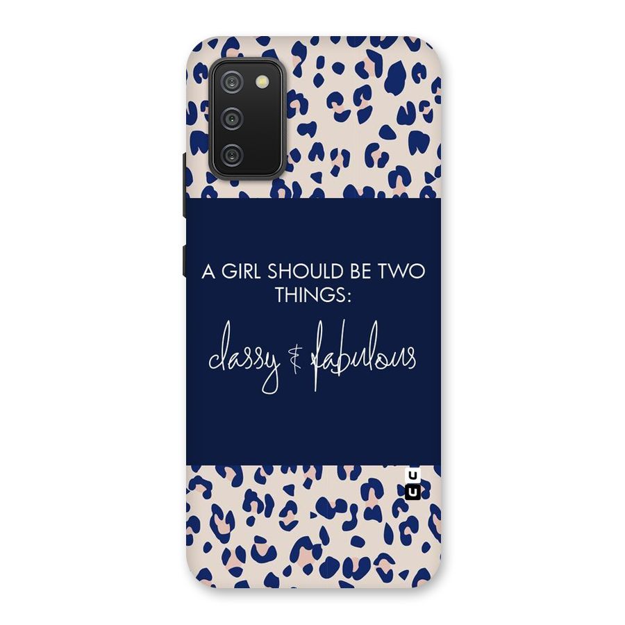 Classy and Fabulous Back Case for Galaxy M02s