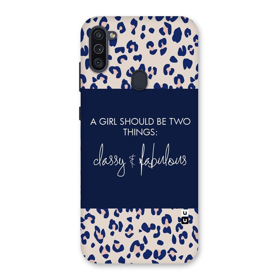 Classy and Fabulous Back Case for Galaxy M11