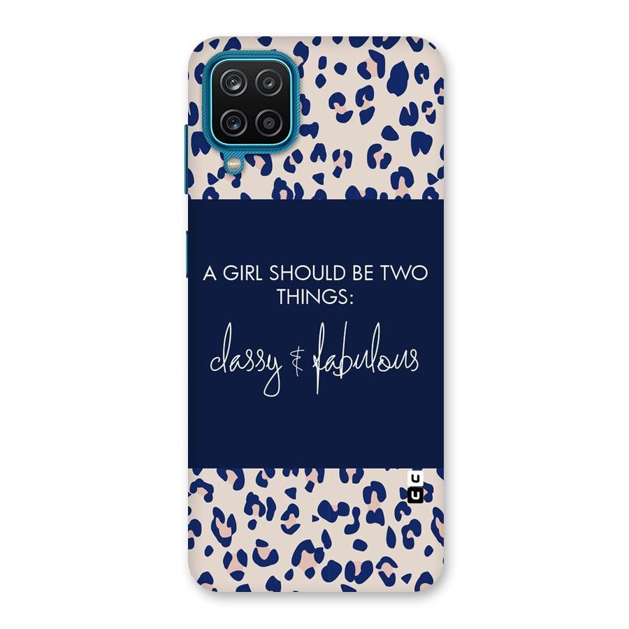 Classy and Fabulous Back Case for Galaxy M12