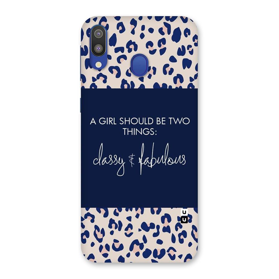 Classy and Fabulous Back Case for Galaxy M20