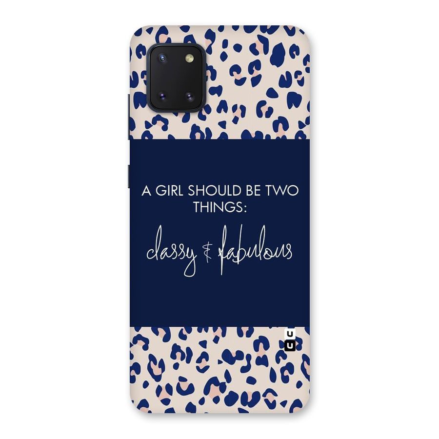 Classy and Fabulous Back Case for Galaxy Note 10 Lite