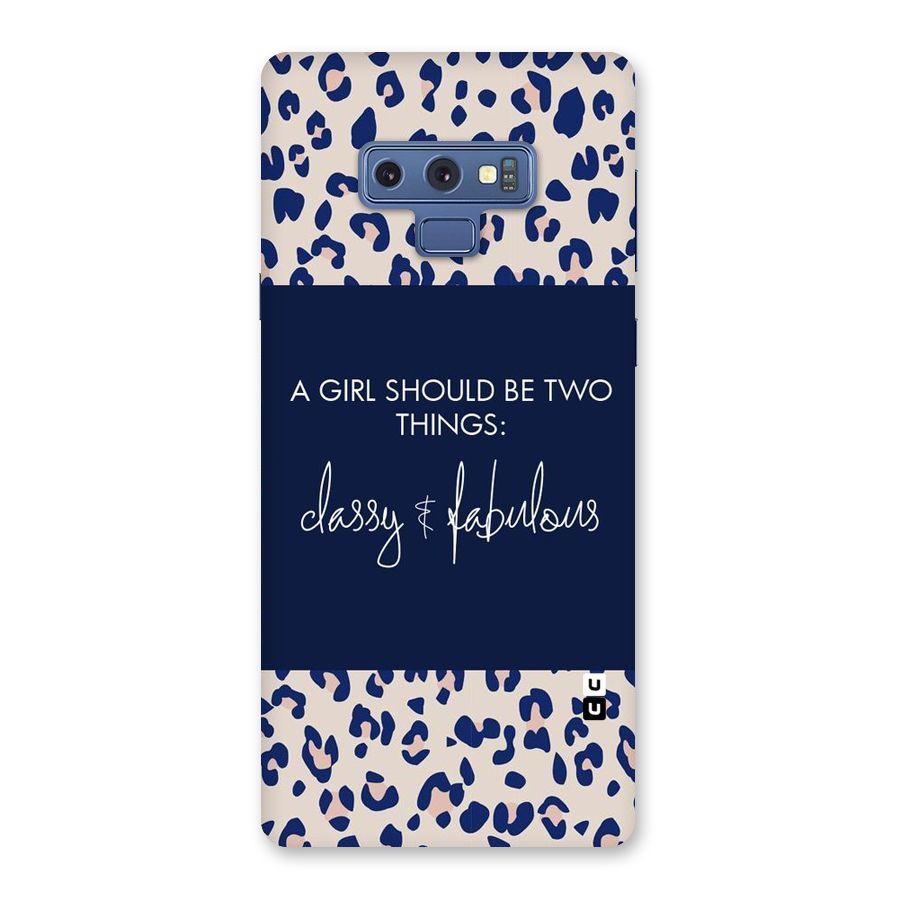 Classy and Fabulous Back Case for Galaxy Note 9