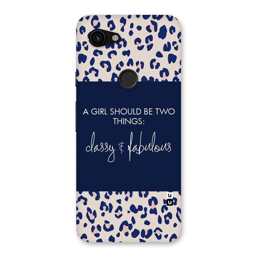 Classy and Fabulous Back Case for Google Pixel 3a