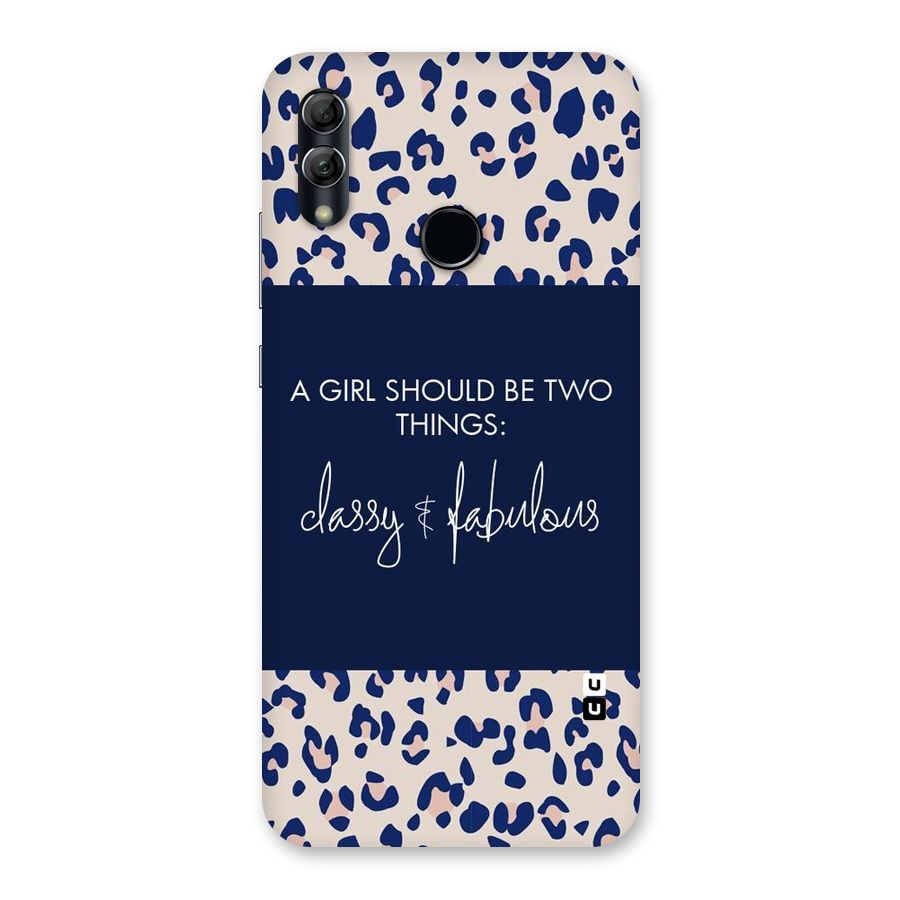 Classy and Fabulous Back Case for Honor 10 Lite