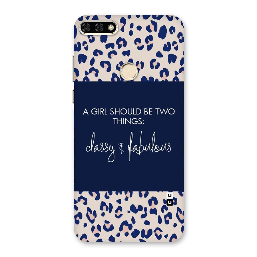 Classy and Fabulous Back Case for Honor 7A