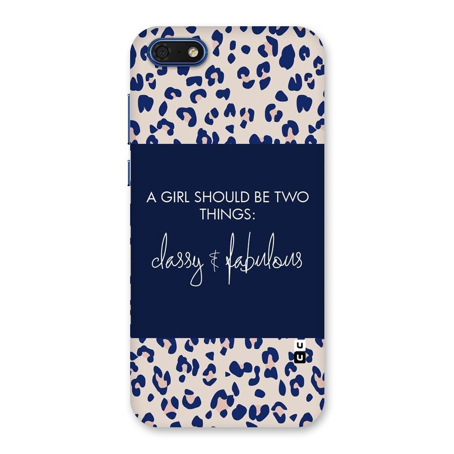 Classy and Fabulous Back Case for Honor 7s
