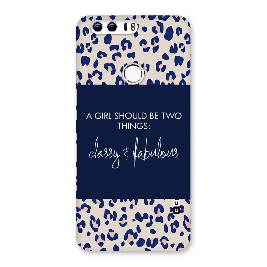 Classy and Fabulous Back Case for Honor 8