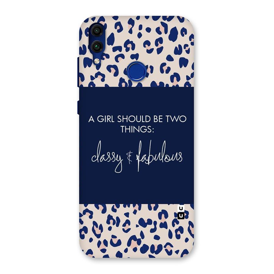 Classy and Fabulous Back Case for Honor 8C