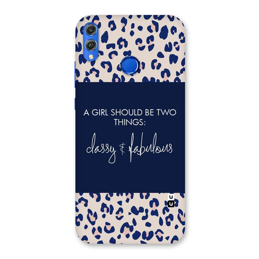 Classy and Fabulous Back Case for Honor 8X