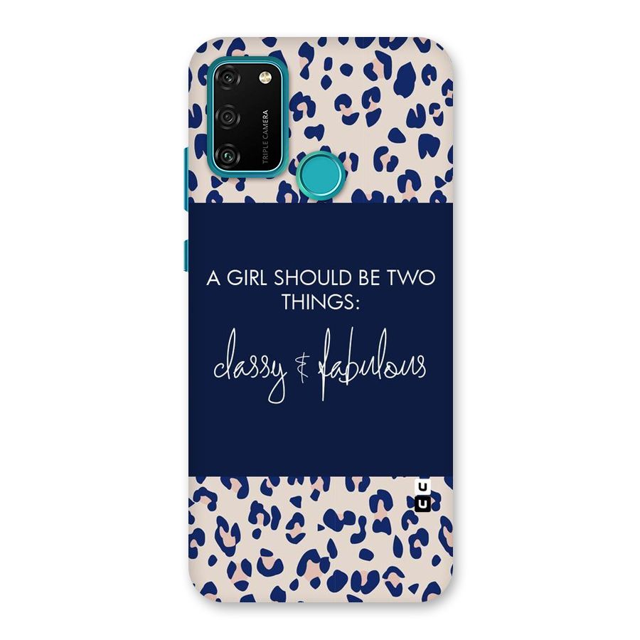 Classy and Fabulous Back Case for Honor 9A