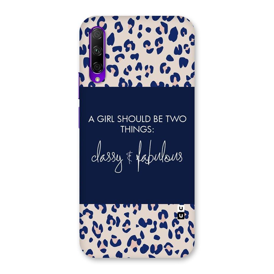 Classy and Fabulous Back Case for Honor 9X Pro