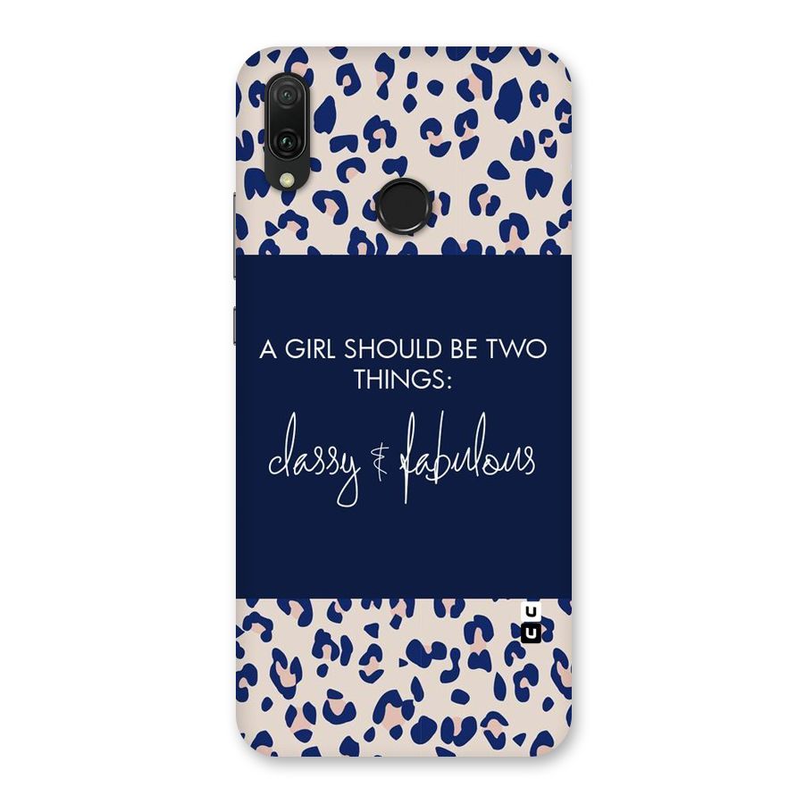 Classy and Fabulous Back Case for Huawei Y9 (2019)
