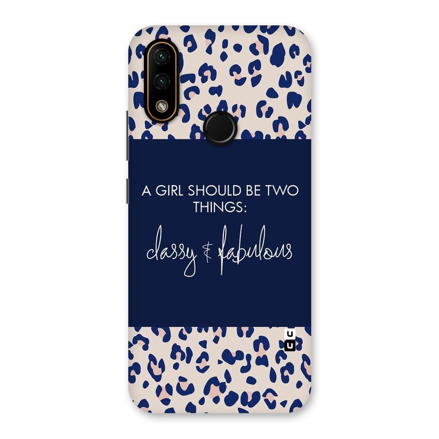 Classy and Fabulous Back Case for Lenovo A6 Note