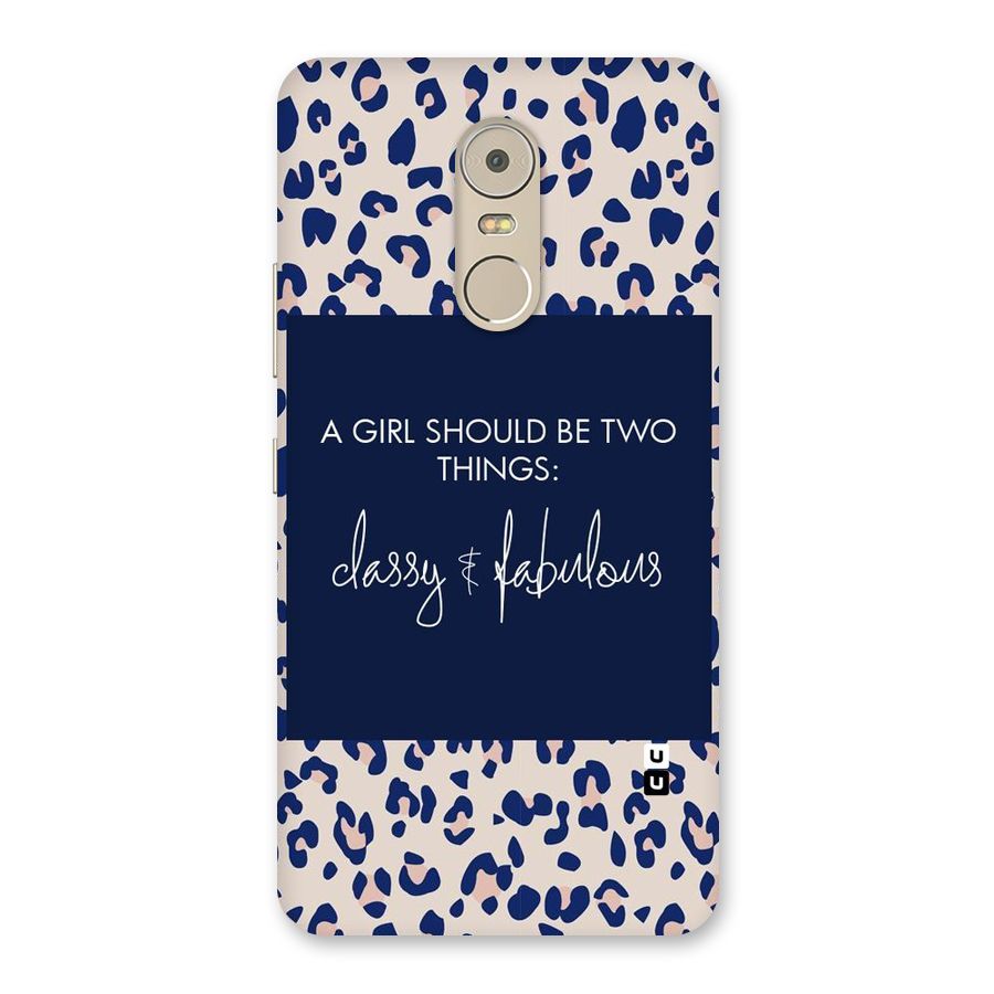 Classy and Fabulous Back Case for Lenovo K6 Note