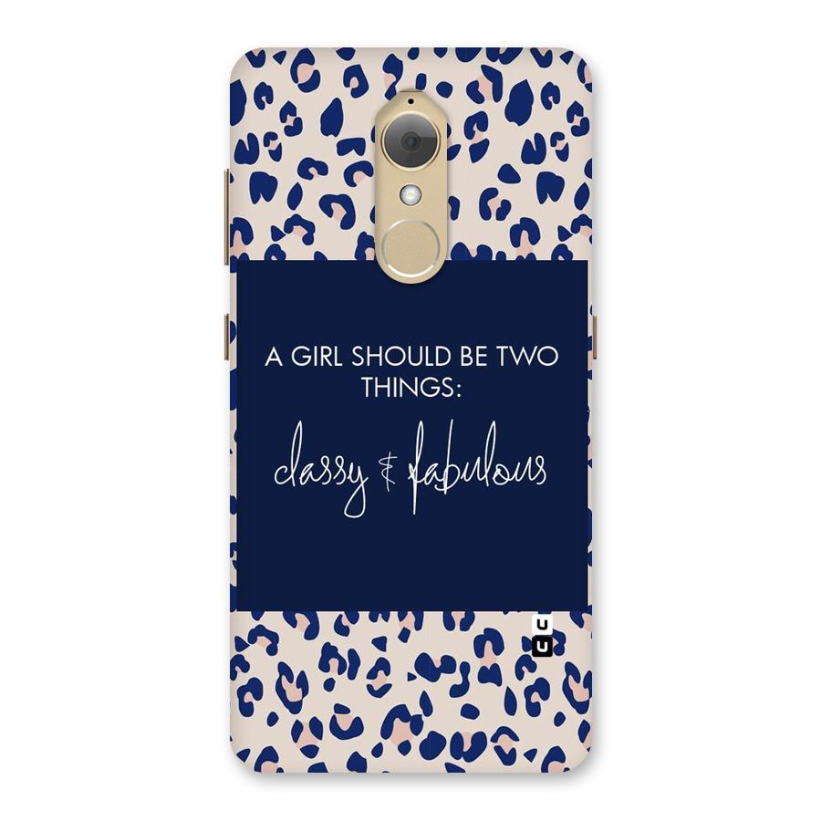 Classy and Fabulous Back Case for Lenovo K8