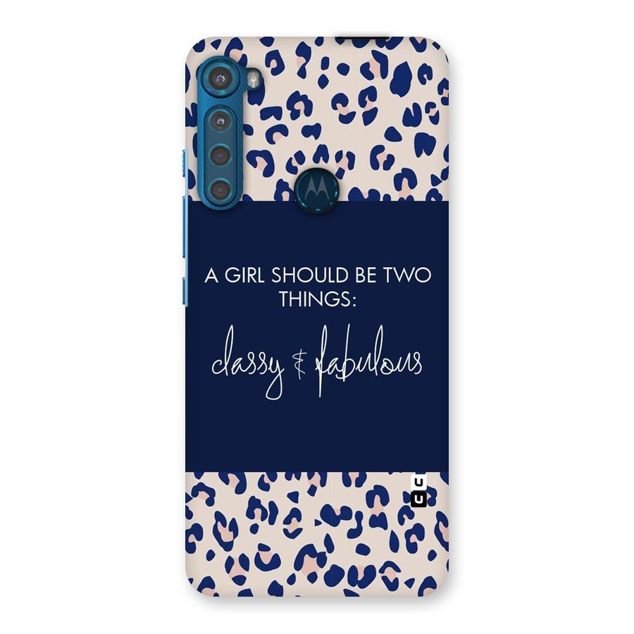 Classy and Fabulous Back Case for Motorola One Fusion Plus