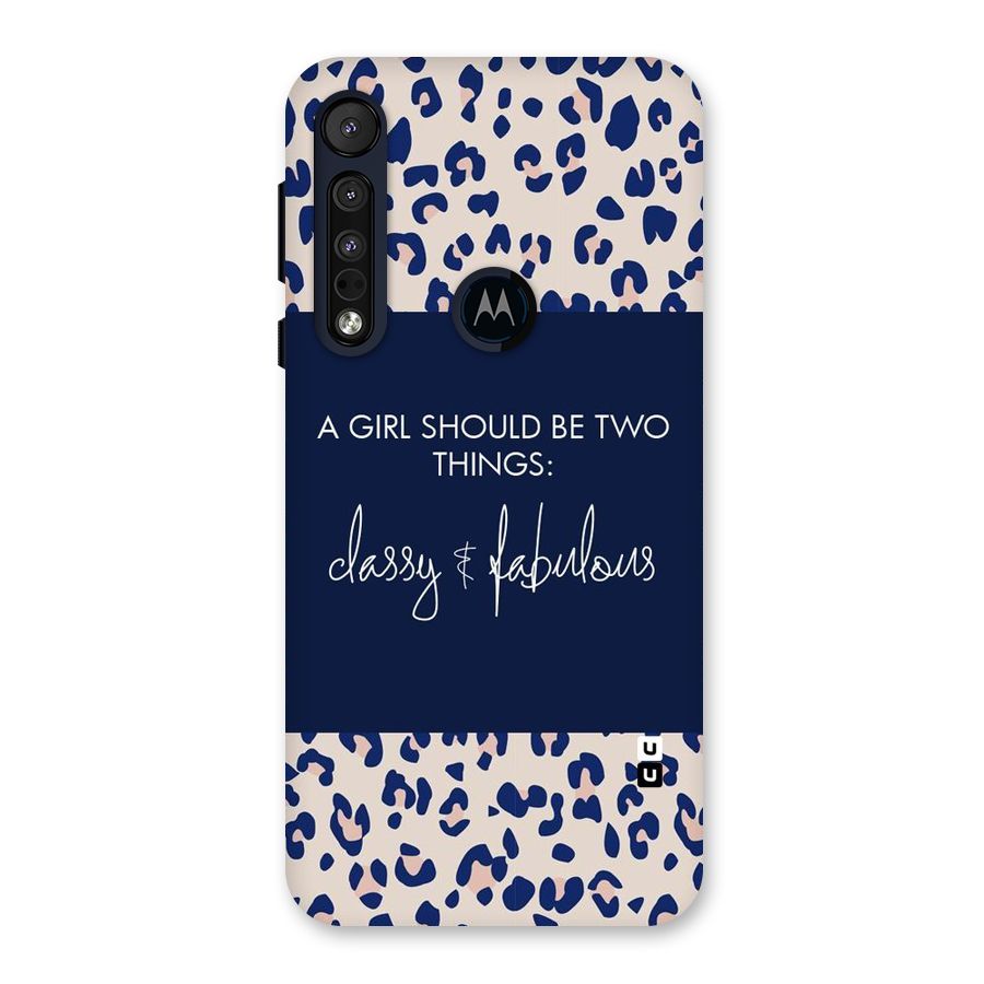 Classy and Fabulous Back Case for Motorola One Macro