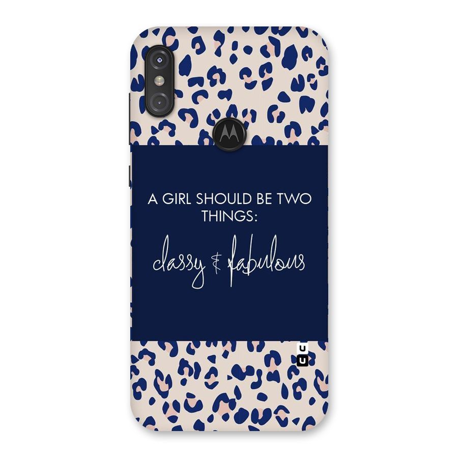 Classy and Fabulous Back Case for Motorola One Power