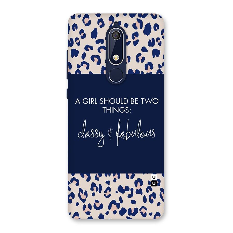 Classy and Fabulous Back Case for Nokia 5.1