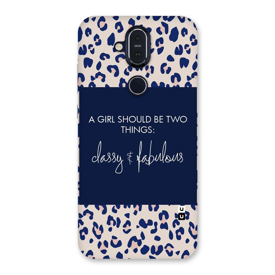 Classy and Fabulous Back Case for Nokia 8.1