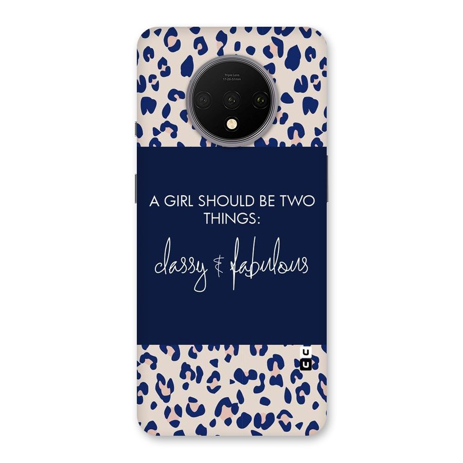 Classy and Fabulous Back Case for OnePlus 7T