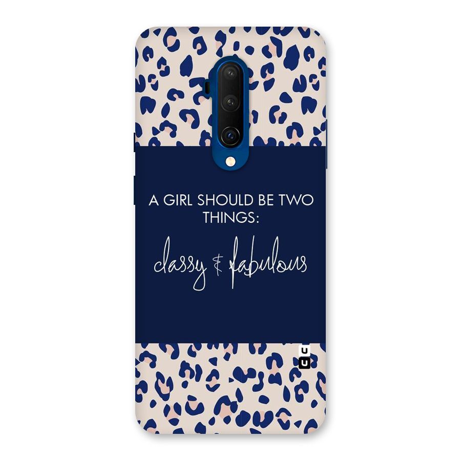 Classy and Fabulous Back Case for OnePlus 7T Pro