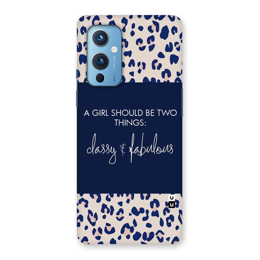 Classy and Fabulous Back Case for OnePlus 9