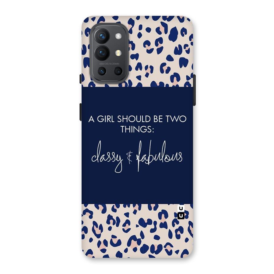 Classy and Fabulous Back Case for OnePlus 9R