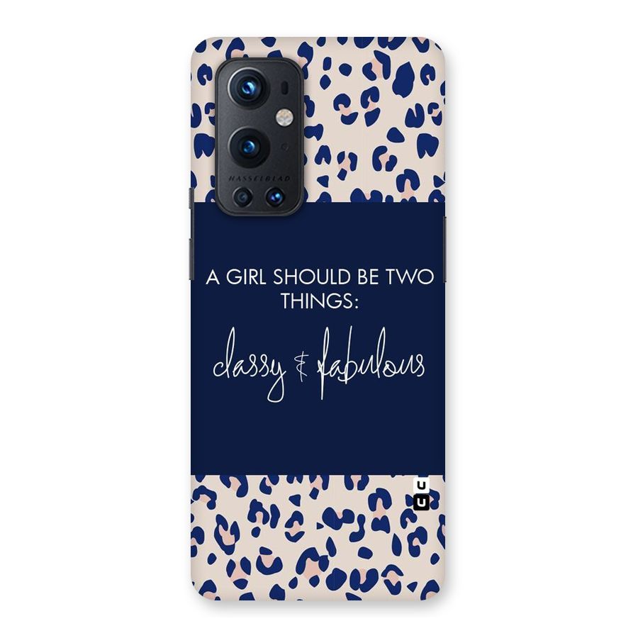 Classy and Fabulous Back Case for OnePlus 9 Pro