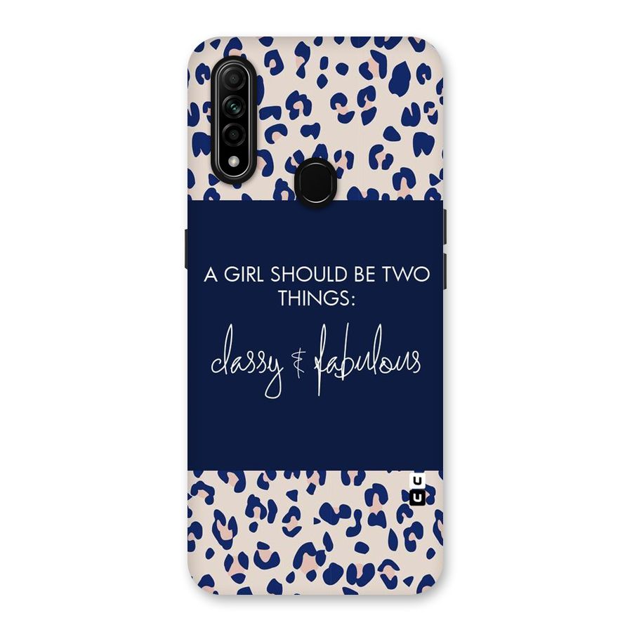 Classy and Fabulous Back Case for Oppo A31