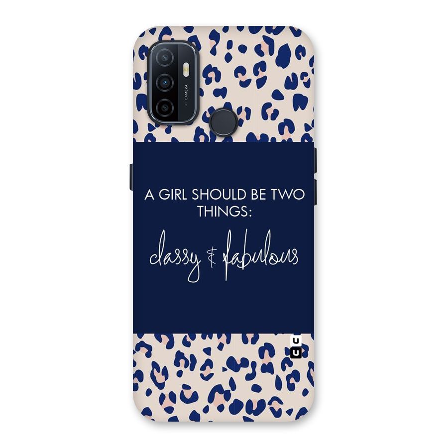 Classy and Fabulous Back Case for Oppo A32