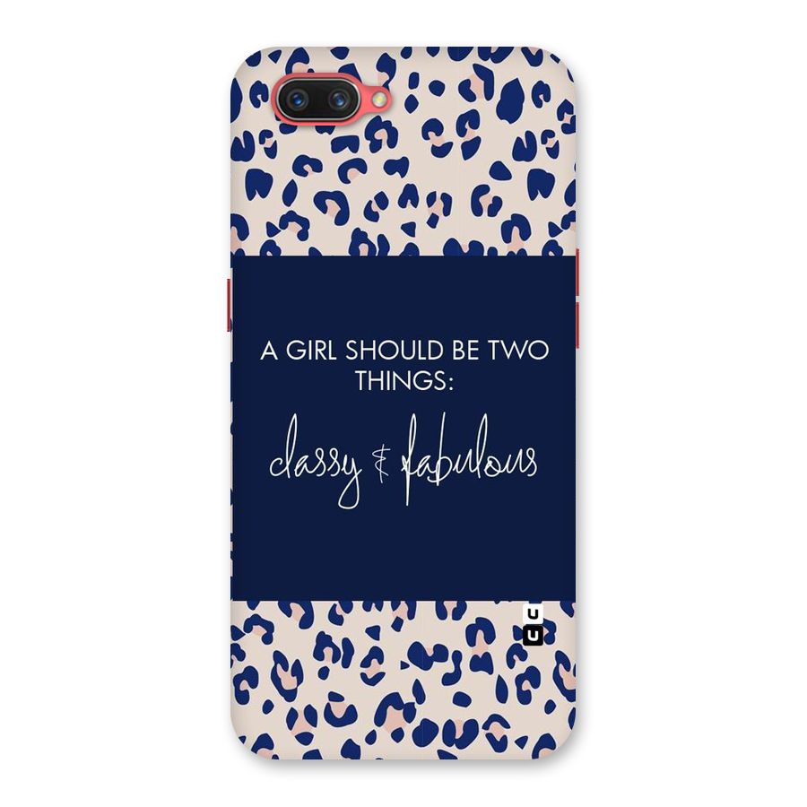 Classy and Fabulous Back Case for Oppo A3s