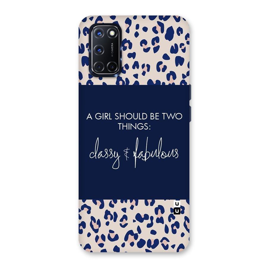 Classy and Fabulous Back Case for Oppo A52