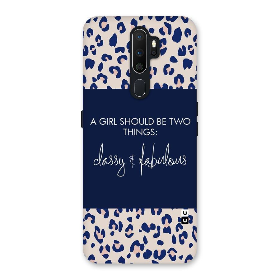 Classy and Fabulous Back Case for Oppo A5 (2020)