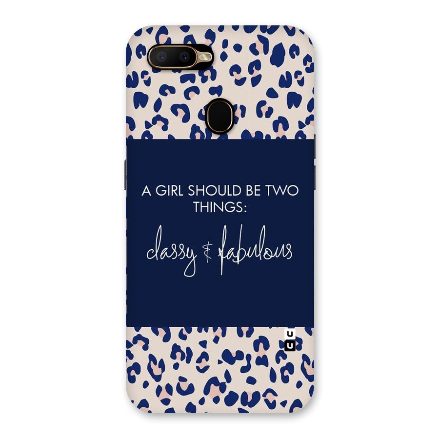 Classy and Fabulous Back Case for Oppo A5s