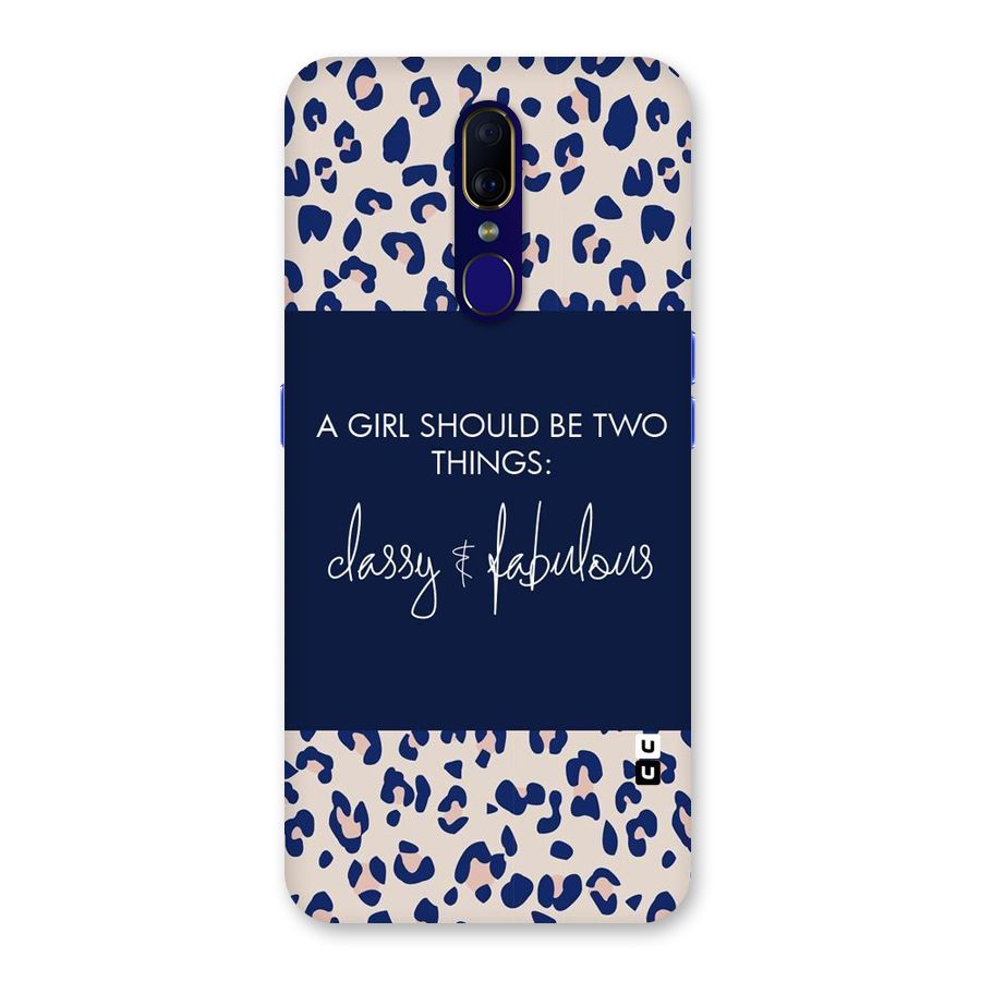 Classy and Fabulous Back Case for Oppo A9