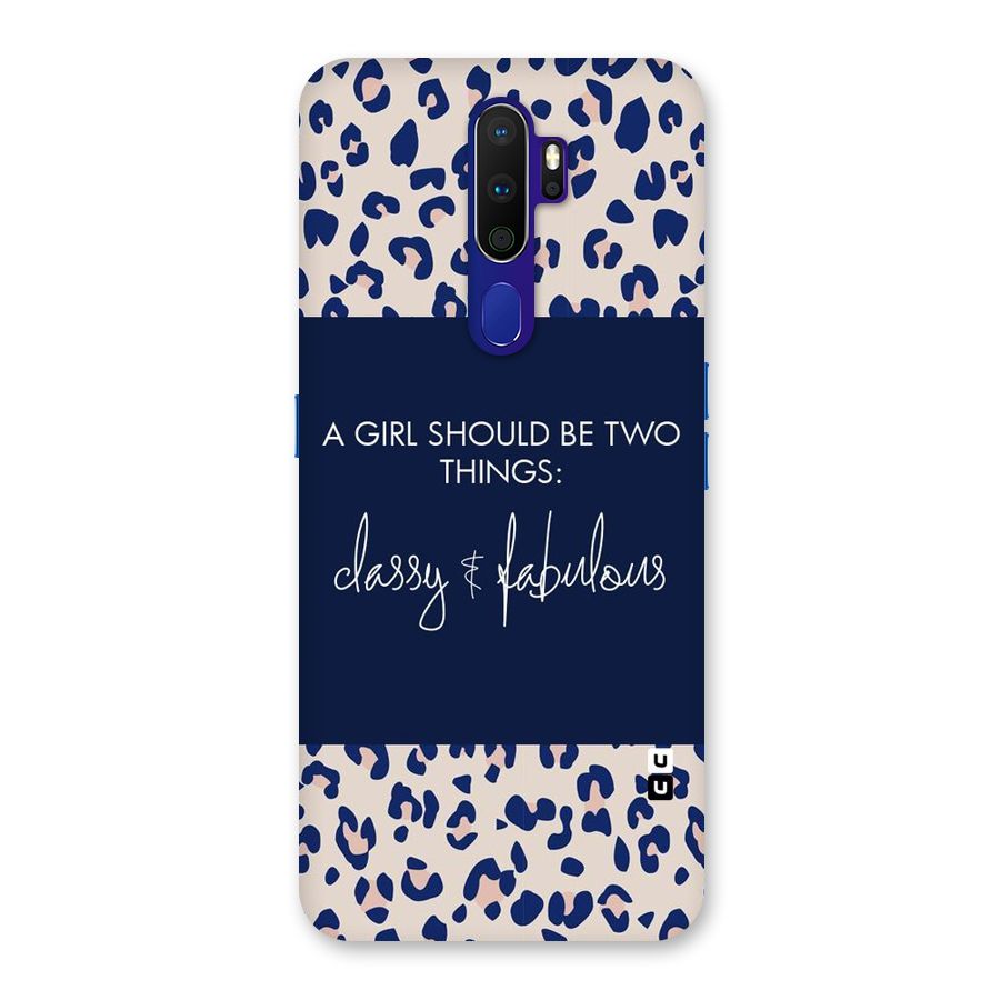 Classy and Fabulous Back Case for Oppo A9 (2020)