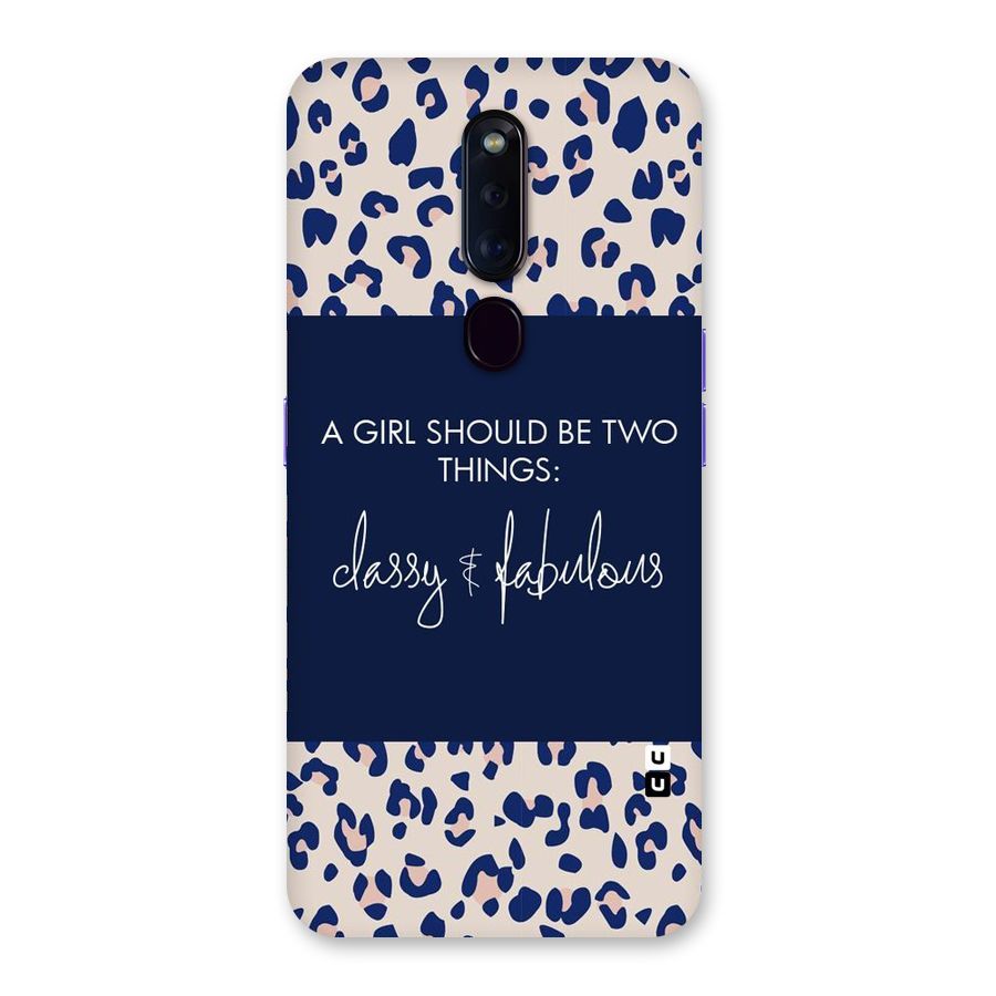 Classy and Fabulous Back Case for Oppo F11 Pro