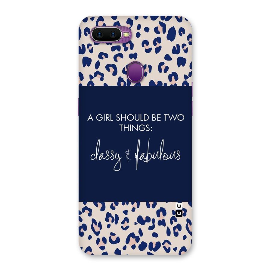 Classy and Fabulous Back Case for Oppo F9