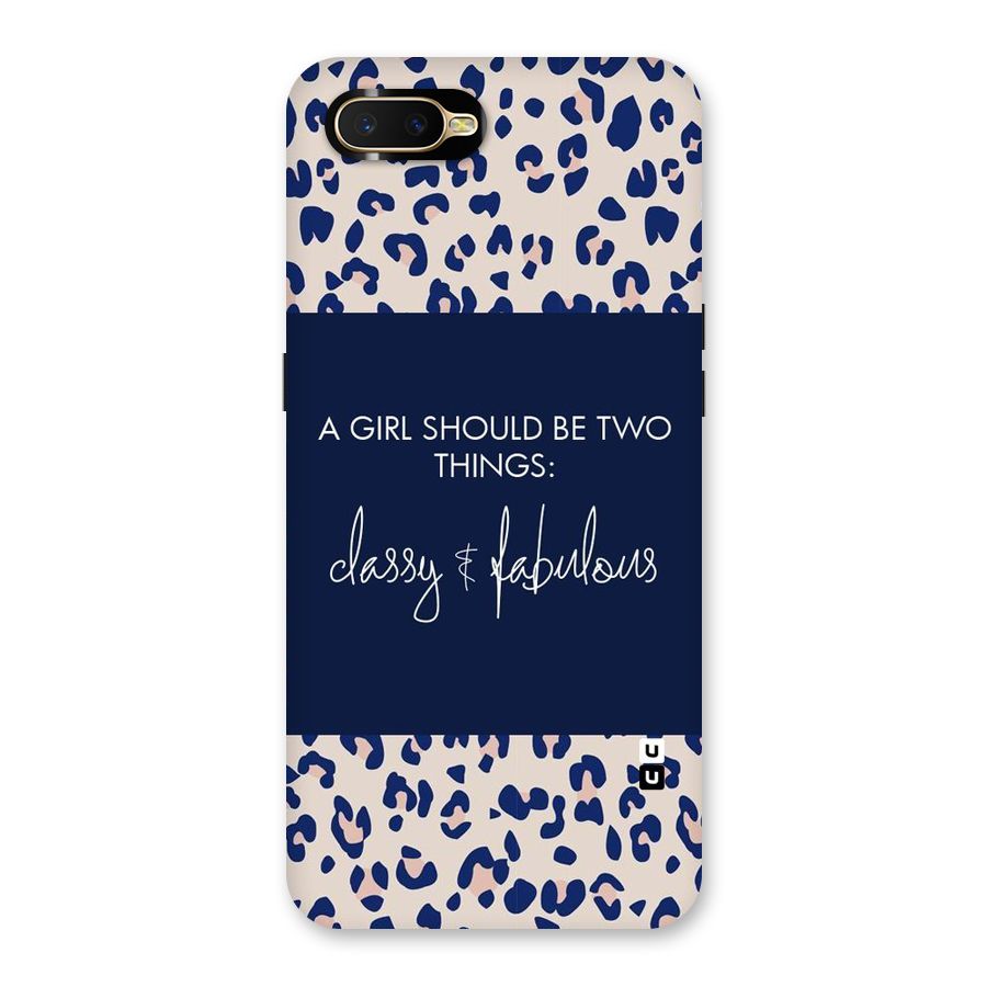 Classy and Fabulous Back Case for Oppo K1