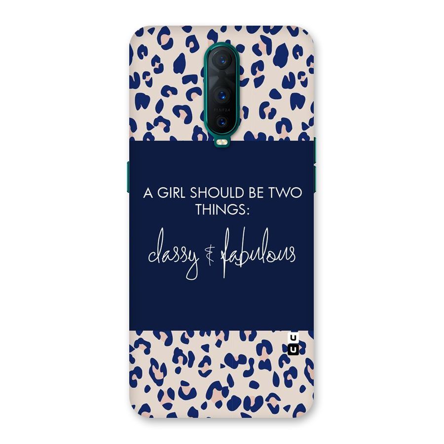 Classy and Fabulous Back Case for Oppo R17 Pro