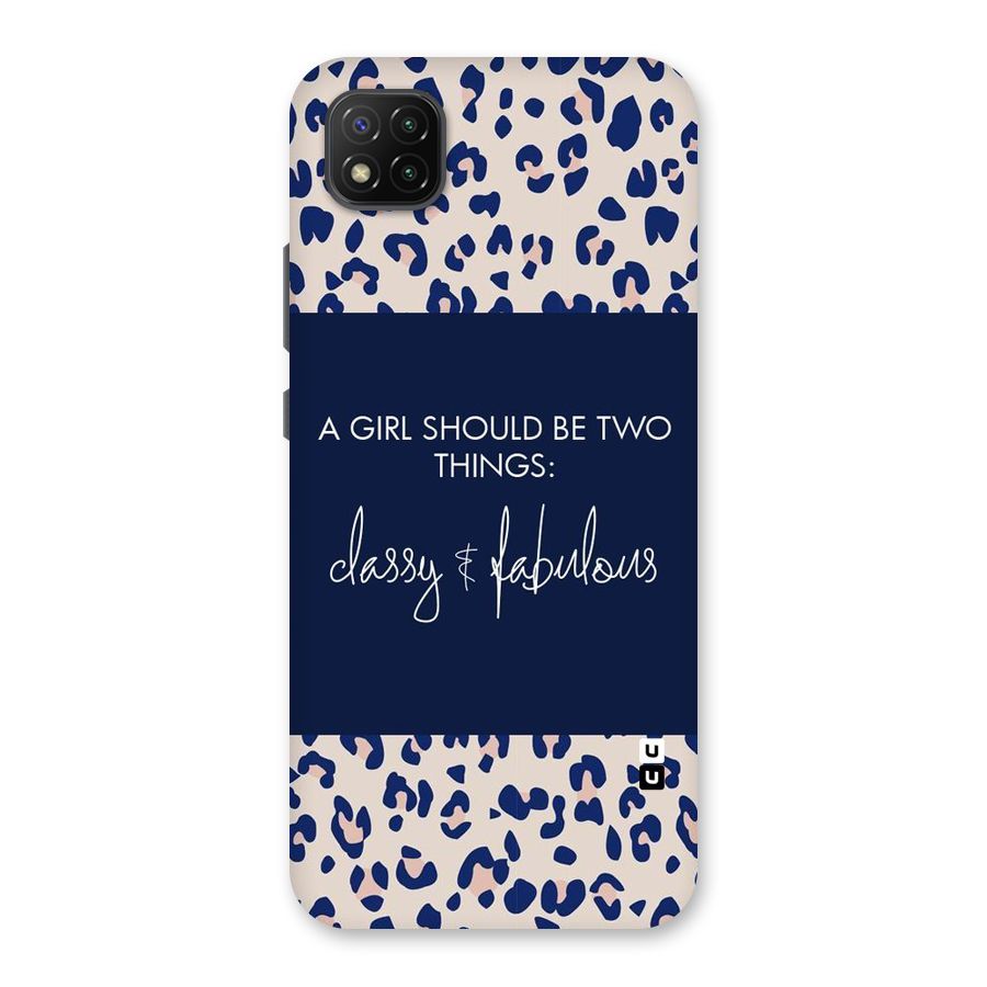 Classy and Fabulous Back Case for Poco C3